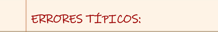 errores tipicos inglés